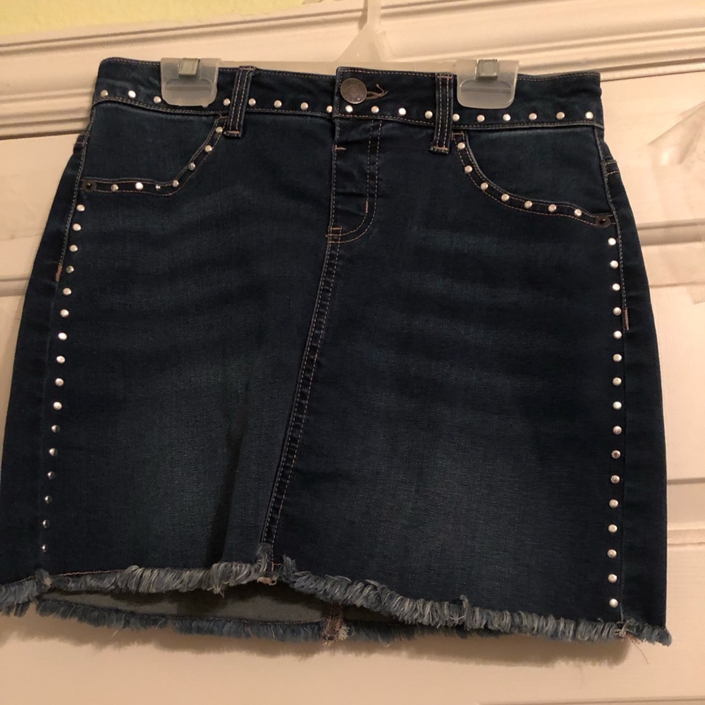 Jean Skirt with Studs